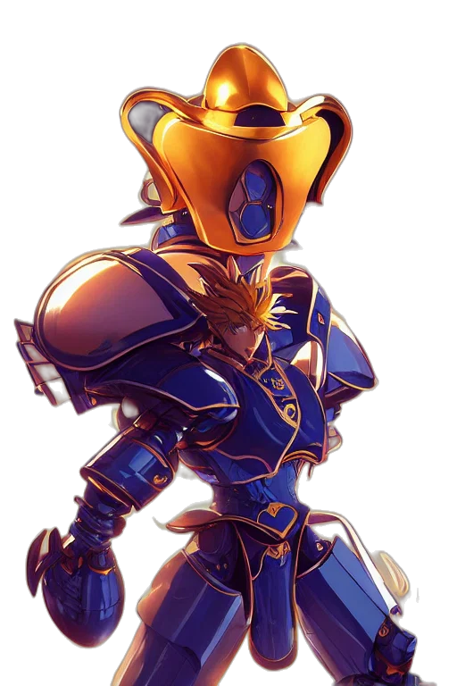 robot, mask, staff, weapon transparent PNG cut-out