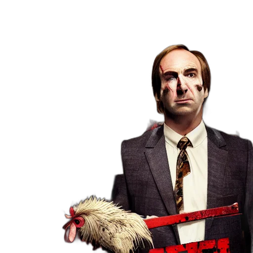 staff, jacket, animal, weapon transparent PNG cut-out
