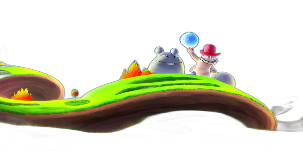 hat, concept art, 3d render, fantasy art transparent PNG cut-out