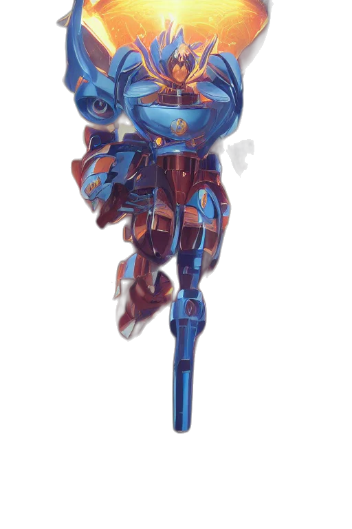 robot, weapon, staff, sword transparent PNG cut-out
