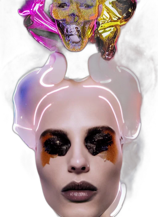 mask, face, crown, jewelry transparent PNG cut-out