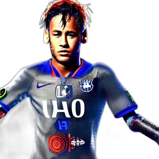 photorealistic, concept art, photo, neymar transparent PNG cut-out