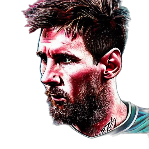 face, hair, watercolor, photorealistic transparent PNG cut-out