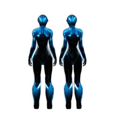 robot, dress, jewelry, 3d render transparent PNG cut-out