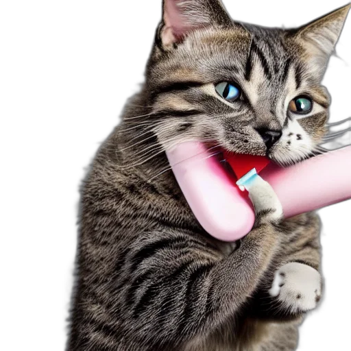 weapon, animal, staff, cat transparent PNG cut-out