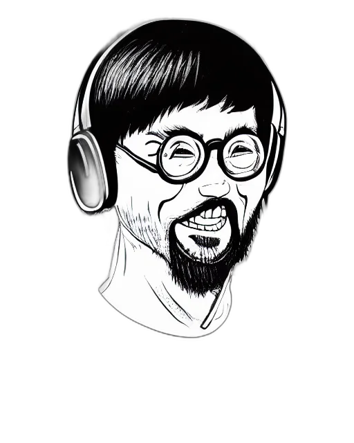 face, staff, cartoon, comic book art transparent PNG cut-out