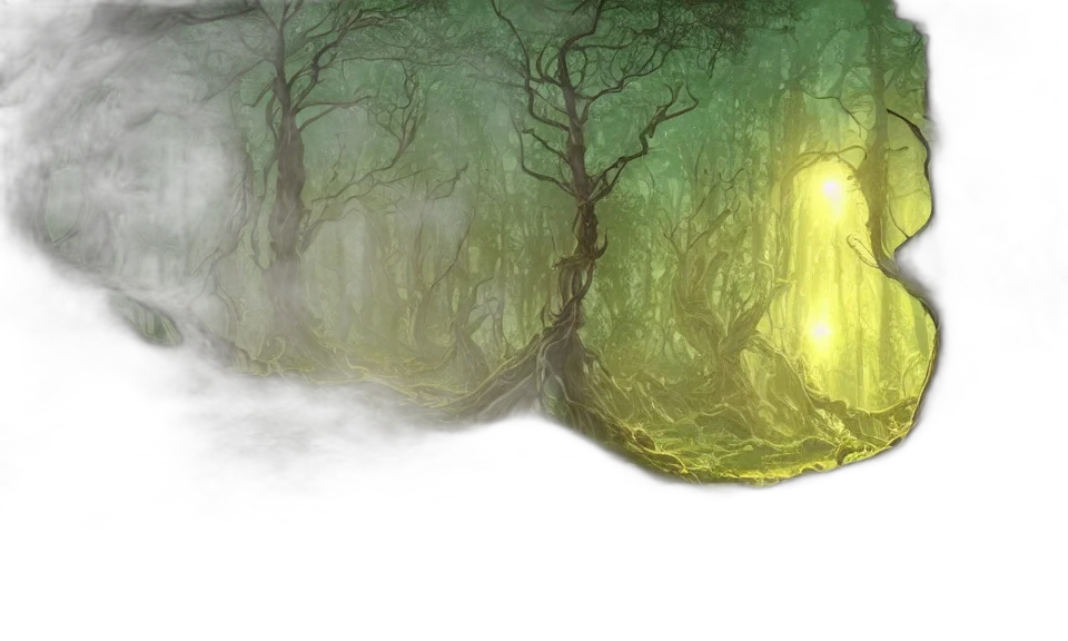mask, tree, concept art, fantasy art transparent PNG cut-out