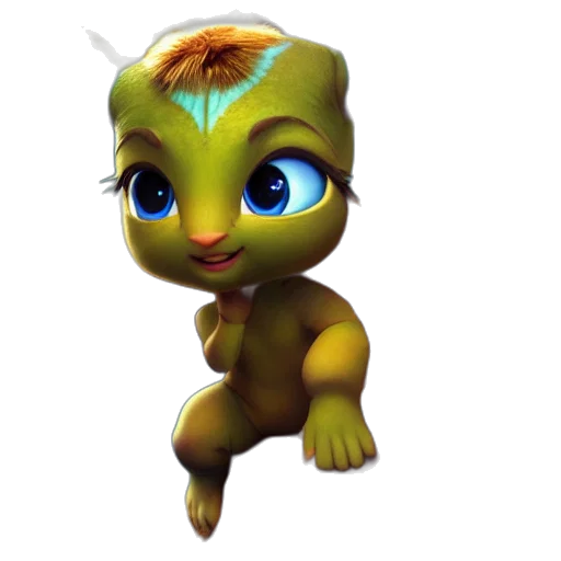 creature, dragon, animal, staff transparent PNG cut-out