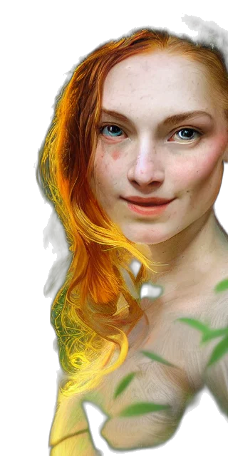face, hair, jewelry, crown transparent PNG cut-out