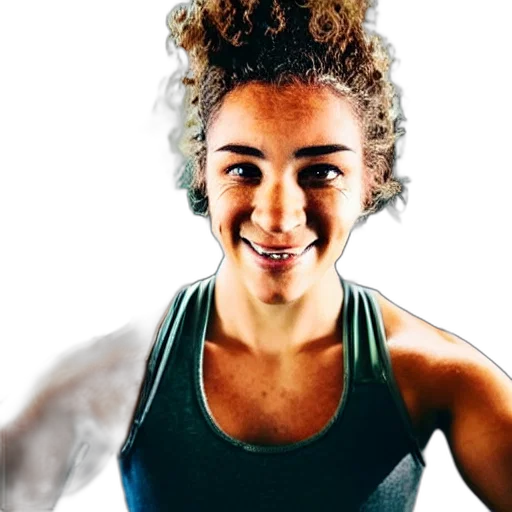 face, photorealistic, small, chin transparent PNG cut-out