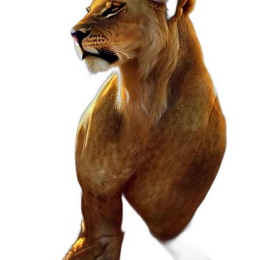 animal, crown, staff, creature transparent PNG cut-out