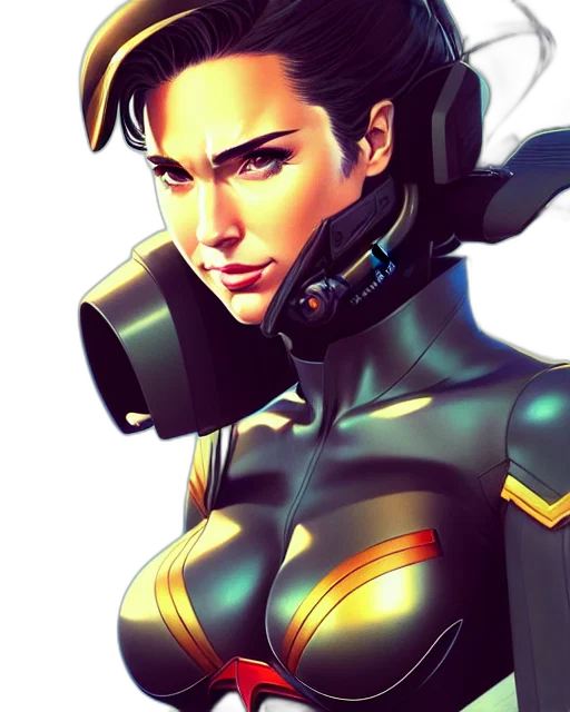 robot, face, cyberpunk, comic book art transparent PNG cut-out