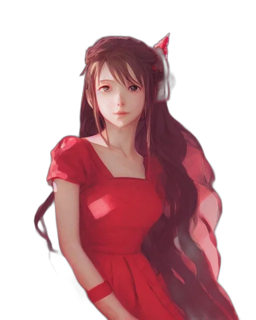 dress, face, crown, staff transparent PNG cut-out