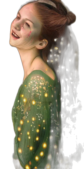 dress, face, crown, jewelry transparent PNG cut-out
