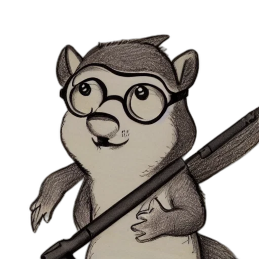 staff, animal, cartoon, concept art transparent PNG cut-out