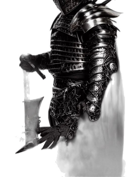 dragon, sword, weapon, mask transparent PNG cut-out