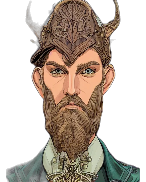 staff, face, crown, dragon transparent PNG cut-out
