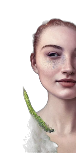 face, mask, jewelry, photorealistic transparent PNG cut-out
