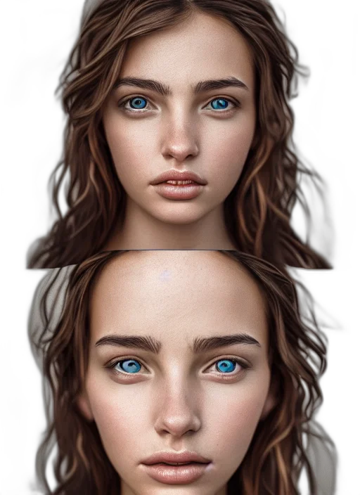 face, hair, jewelry, crown transparent PNG cut-out
