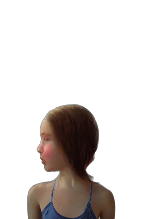 face, hair, crown, mask transparent PNG cut-out