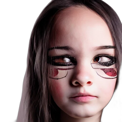 face, mask, photorealistic, 3d render transparent PNG cut-out