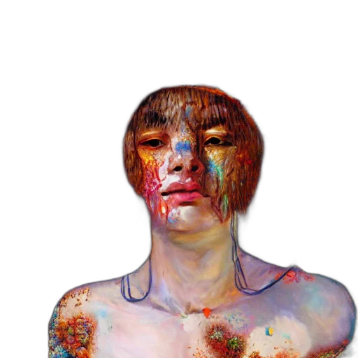 face, mask, creature, dress transparent PNG cut-out
