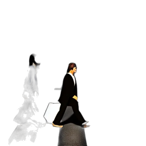 staff, umbrella, dress, robot transparent PNG cut-out