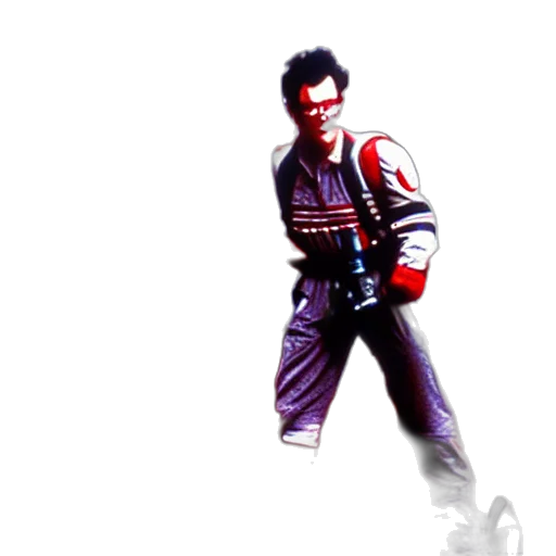 jacket, robot, weapon, staff transparent PNG cut-out