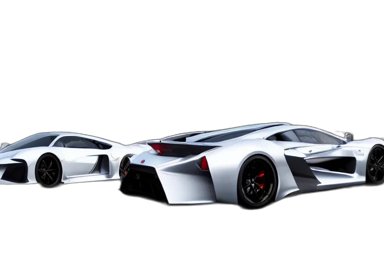car, 3d render, concept art, photorealistic transparent PNG cut-out