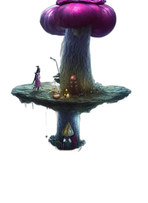 tree, staff, crown, creature transparent PNG cut-out