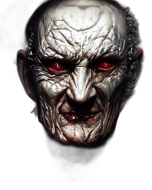 face, mask, creature, concept art transparent PNG cut-out