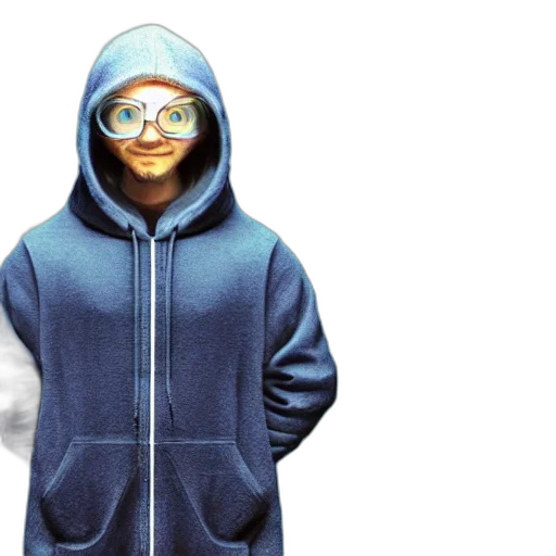 jacket, mask, 3d render, concept art transparent PNG cut-out