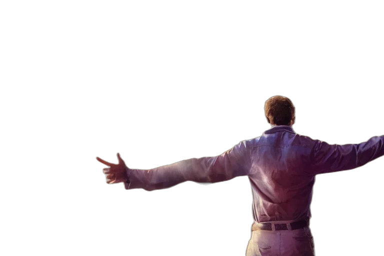 jacket, staff, concept art, 3d render transparent PNG cut-out