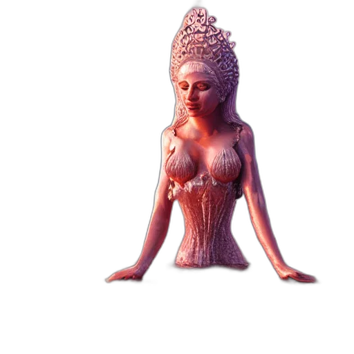dress, crown, jewelry, creature transparent PNG cut-out