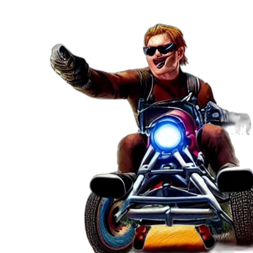 weapon, jacket, car, concept art transparent PNG cut-out