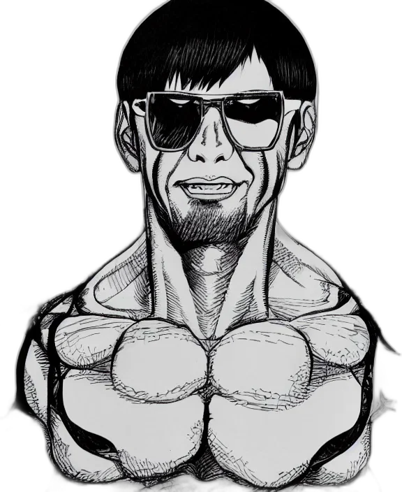 face, cartoon, comic book art, pencil sketch transparent PNG cut-out