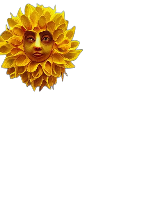 flower, crown, mask, face transparent PNG cut-out