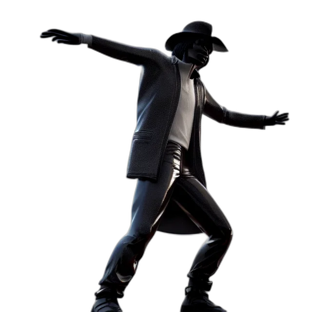 jacket, robot, hat, staff transparent PNG cut-out