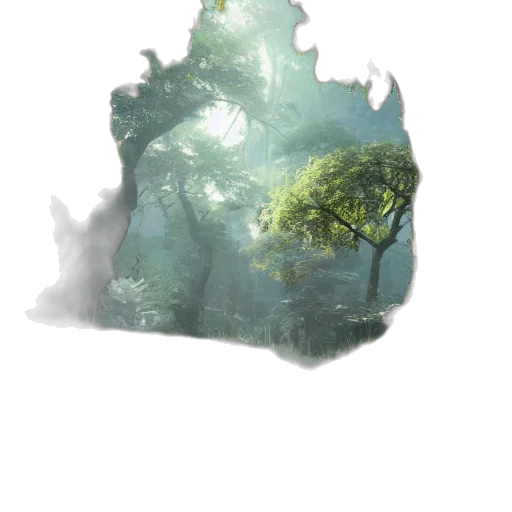 dragon, tree, creature, mask transparent PNG cut-out