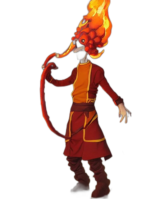 staff, dragon, mask, creature transparent PNG cut-out