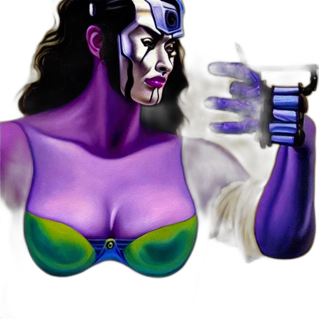 mask, robot, jewelry, concept art transparent PNG cut-out