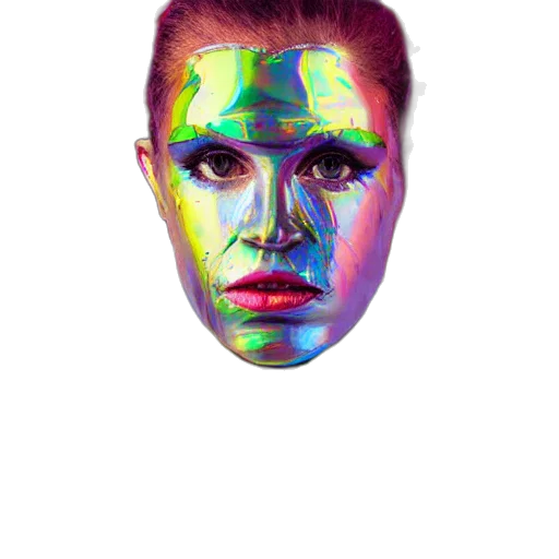 mask, face, robot, crown transparent PNG cut-out