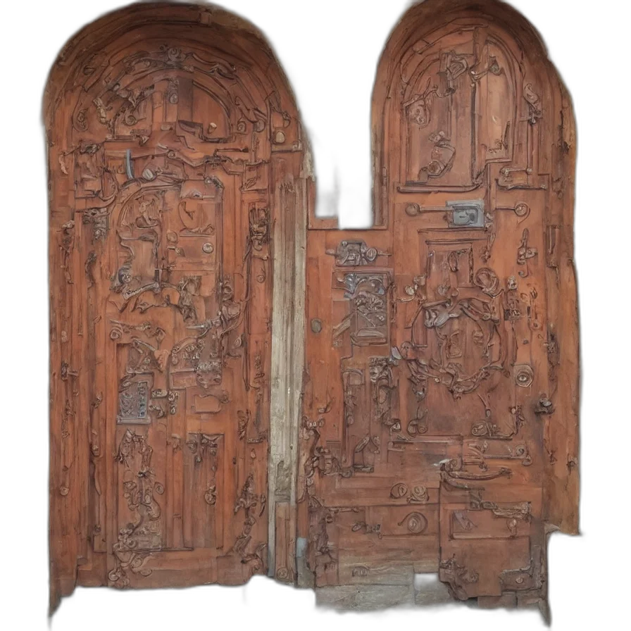 furniture, 3d render, complex, door transparent PNG cut-out