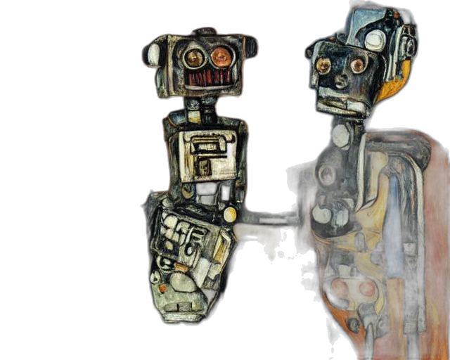robot, jewelry, concept art, 3d render transparent PNG cut-out