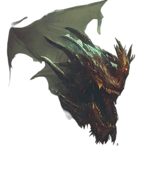 dragon, creature, mask, animal transparent PNG cut-out