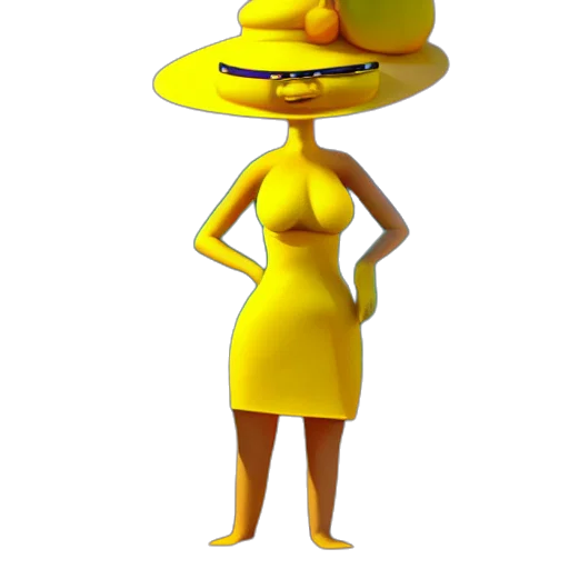 dress, hat, crown, staff transparent PNG cut-out
