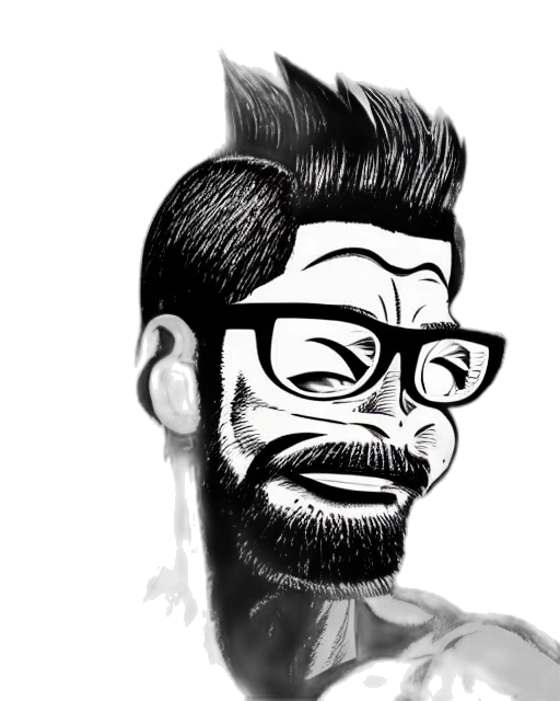 face, hair, staff, creature transparent PNG cut-out