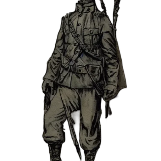 jacket, staff, weapon, sword transparent PNG cut-out