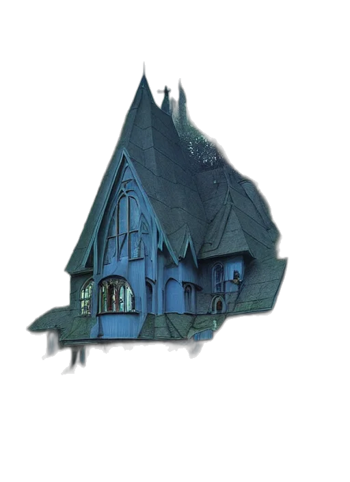 building, crown, weapon, 3d render transparent PNG cut-out