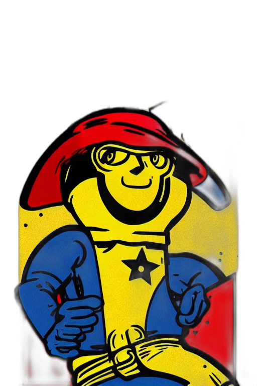 staff, face, jacket, robot transparent PNG cut-out